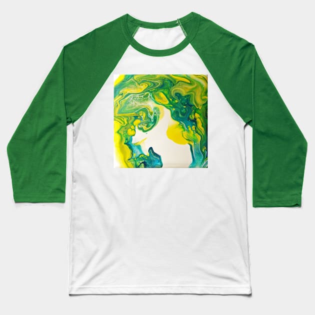 Acid Waves Baseball T-Shirt by WickedFaery